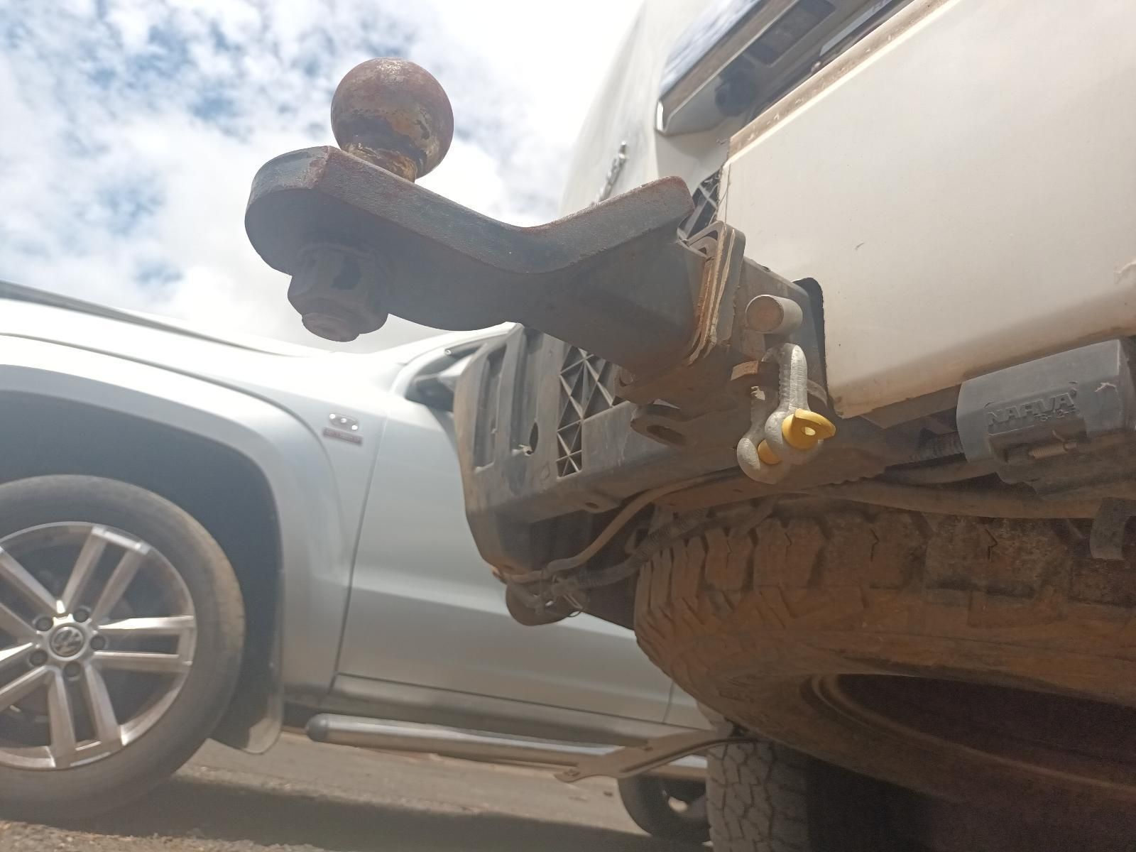 A White Truck with a Tow Hook Attached to the Back of It — South West 4WD Wreckers In Brisbane, QLD