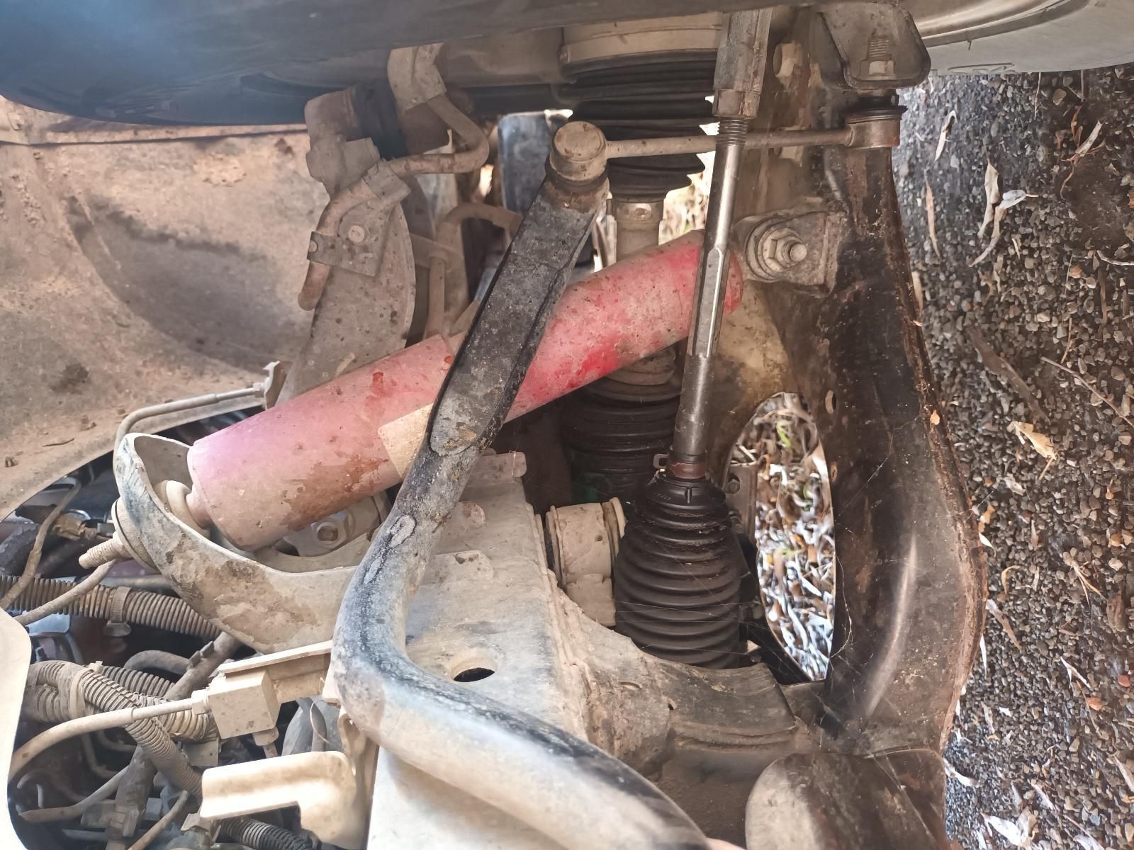 A Close Up of a Shock Absorber on a Car — South West 4WD Wreckers in Harristown, QLD