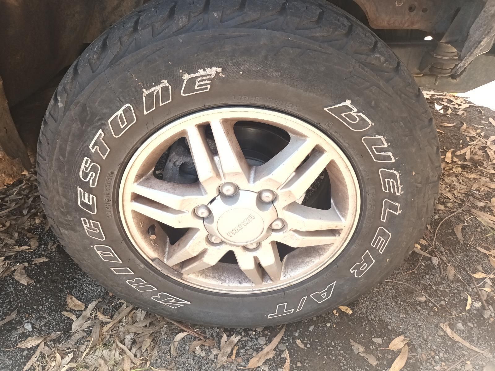 A Close Up of a Tire That Says Bridgestone on It — South West 4WD Wreckers in Harristown, QLD