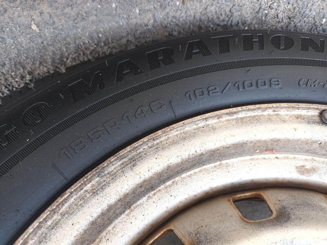 A Close Up of a Tire That Says Marathon on It — South West 4WD Wreckers in Harristown, QLD