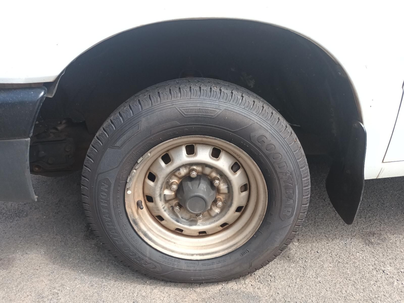 A Close Up of a Tire on a White Truck — South West 4WD Wreckers in Harristown, QLD