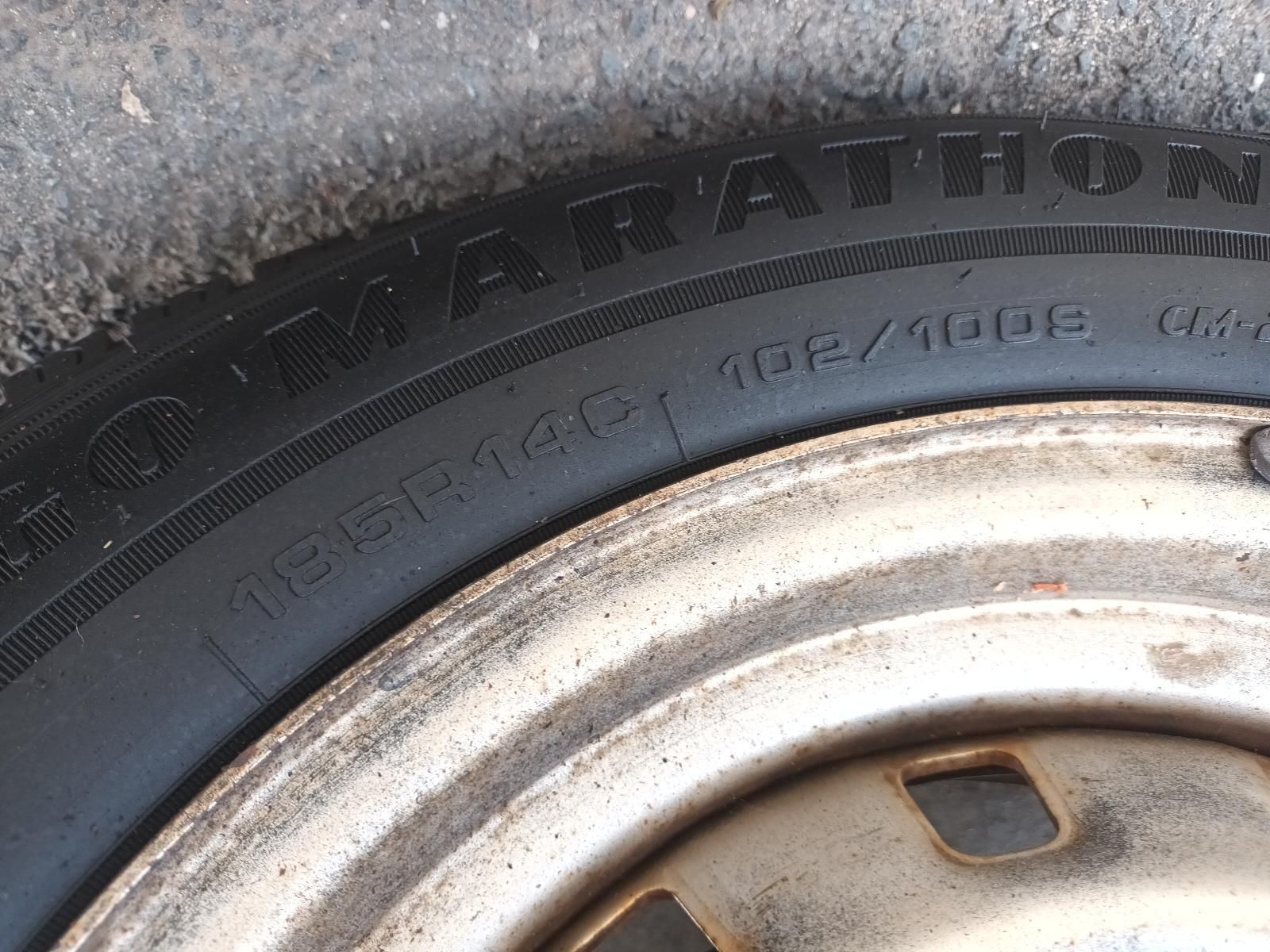 A Close Up of a Tire That Says Marathon on It — South West 4WD Wreckers in Harristown, QLD