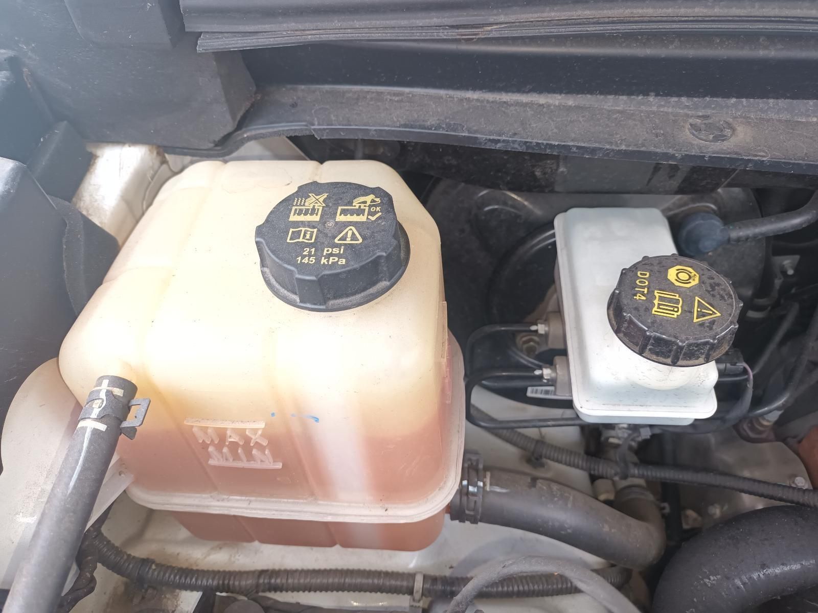 A Close Up of a Brake Fluid Reservoir in a Car Engine — South West 4WD Wreckers In Brisbane, QLD