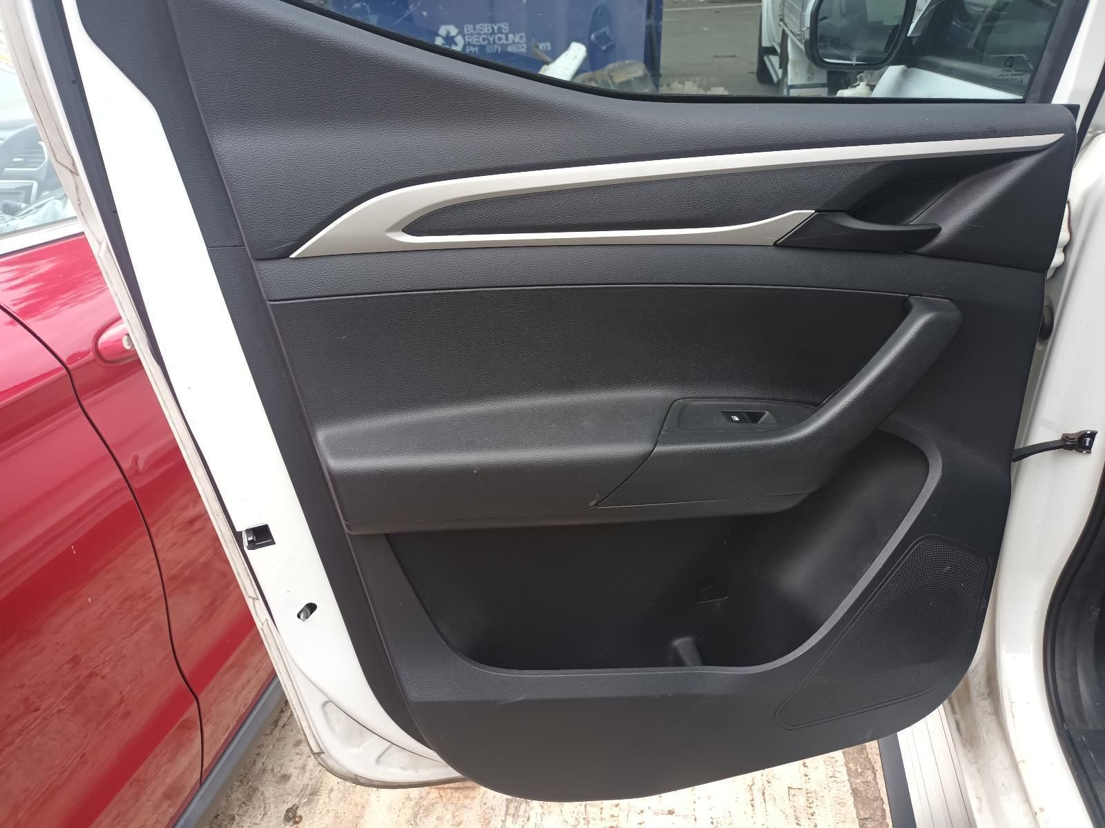 A White Car with the Door Open is Parked Next to a Red Car — South West 4WD Wreckers In Brisbane, QLD