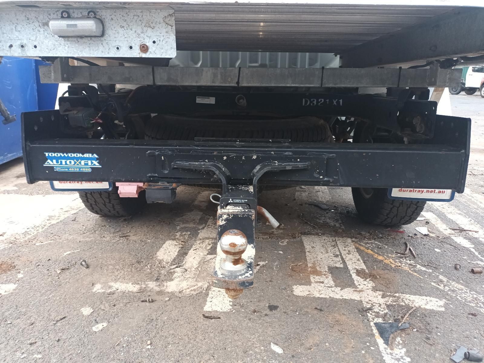 The Back of a Truck with a Tow Hitch Attached to It — South West 4WD Wreckers In Brisbane, QLD