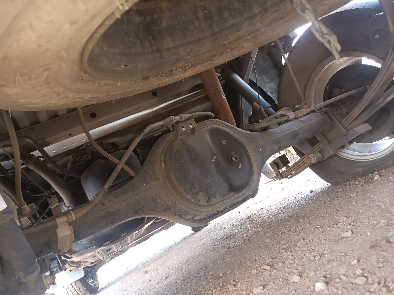 A Close Up of the Underside of a Truck 's Rear Axle — South West 4WD Wreckers In Brisbane, QLD
