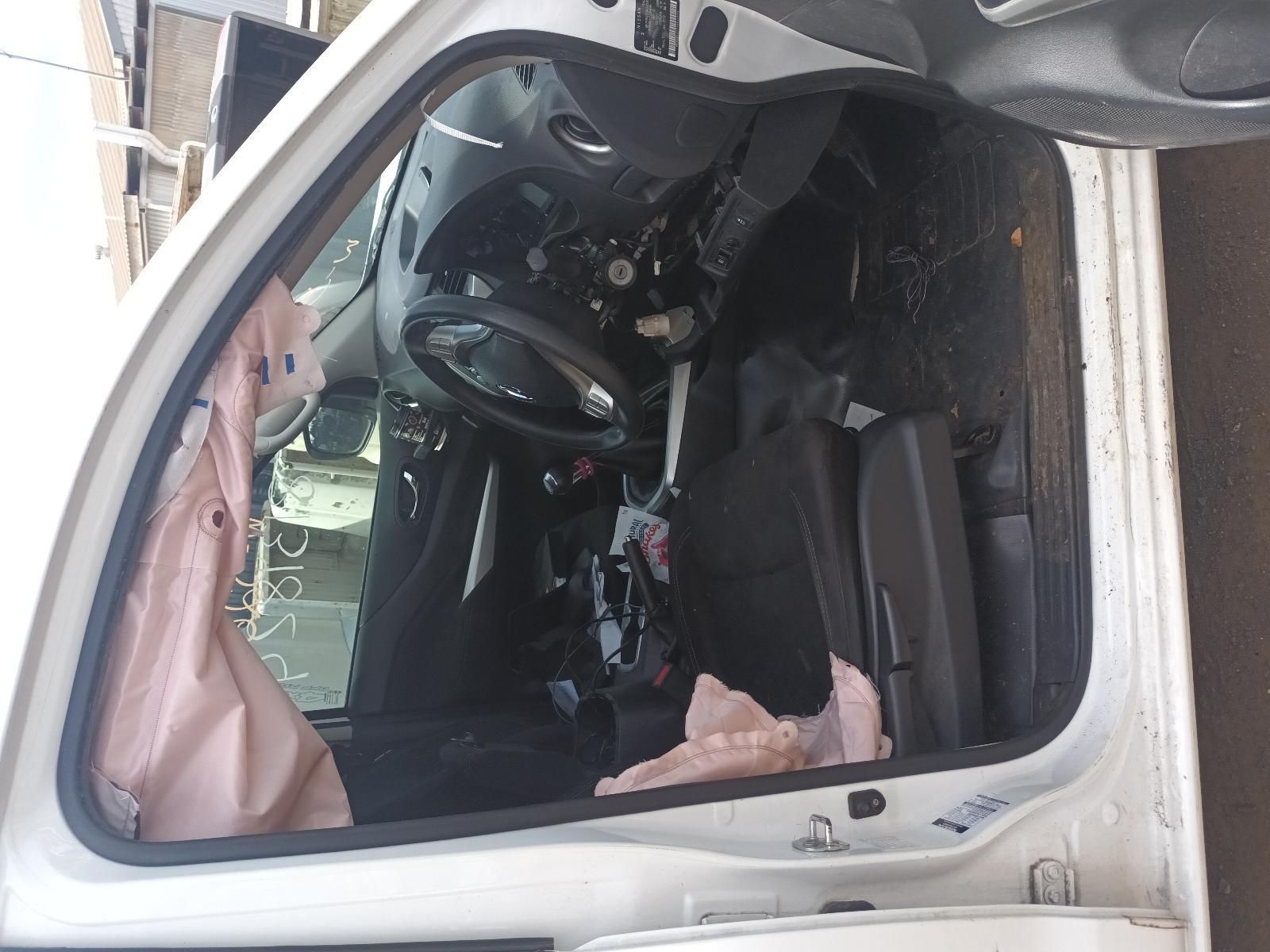 The Inside of a White Car with a Steering Wheel and Airbag — South West 4WD Wreckers In Brisbane, QLD