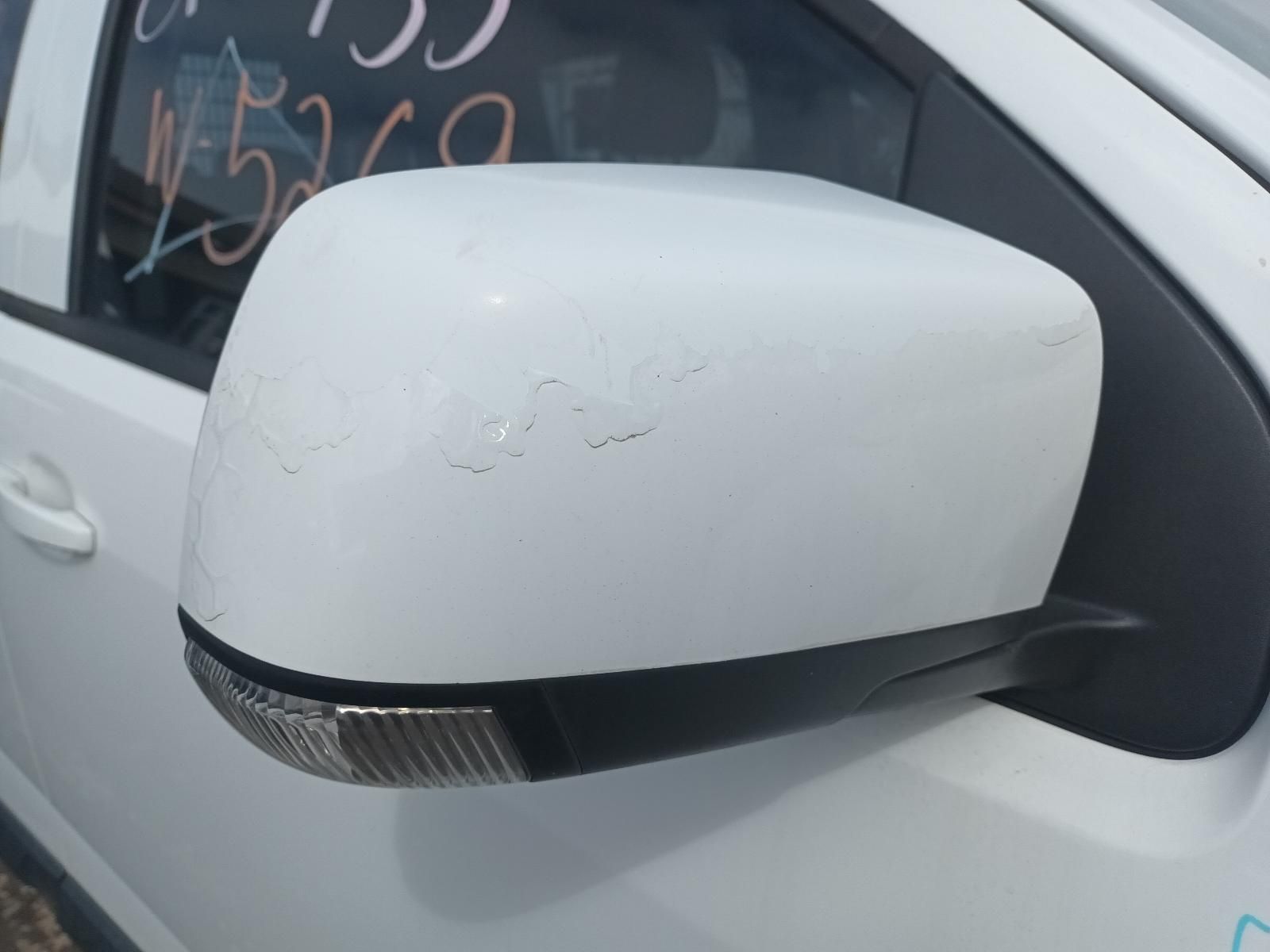 A Close Up of a Side View Mirror on a White Car — South West 4WD Wreckers In Brisbane, QLD 