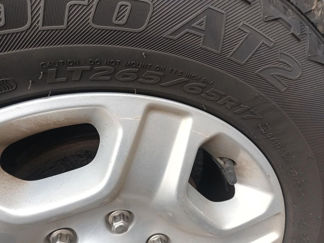 A Close Up of a Tire That Says 17265/75 R16 — South West 4WD Wreckers In Brisbane, QLD