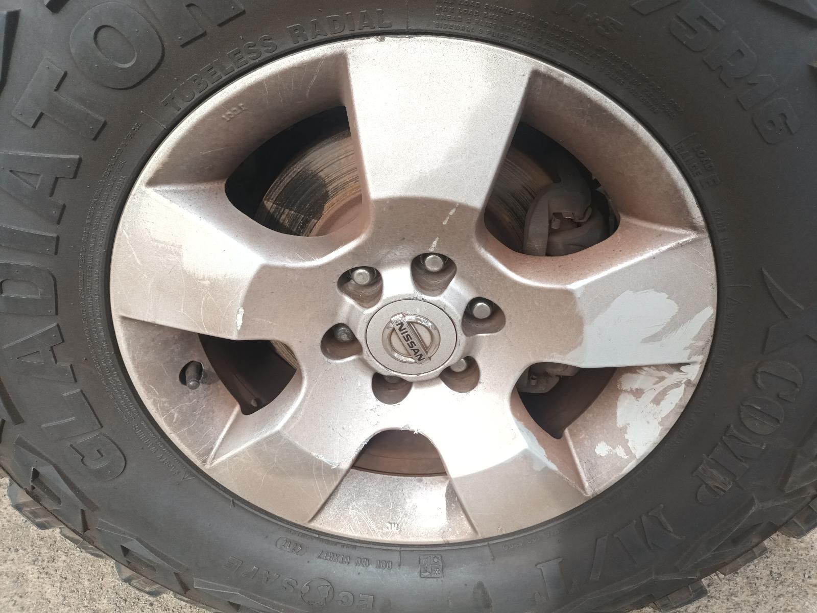 A Close Up of a Nissan Tire and Wheel — South West 4WD Wreckers In Brisbane, QLD