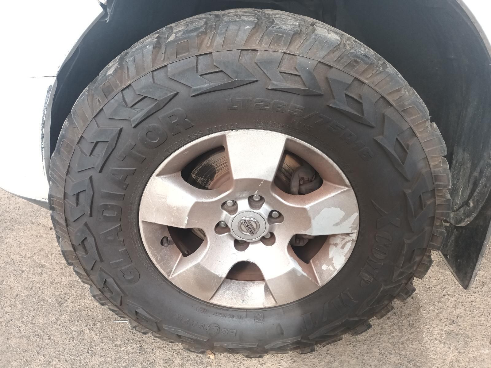 A Close Up of a Tire on a White Truck — South West 4WD Wreckers In Brisbane, QLD