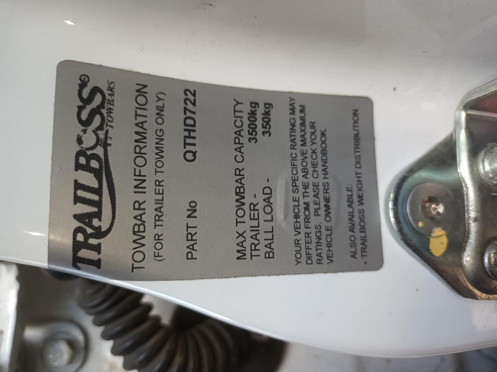 A Label on a Trailer That Says Trailboss on It — South West 4WD Wreckers In Harristown, QLD