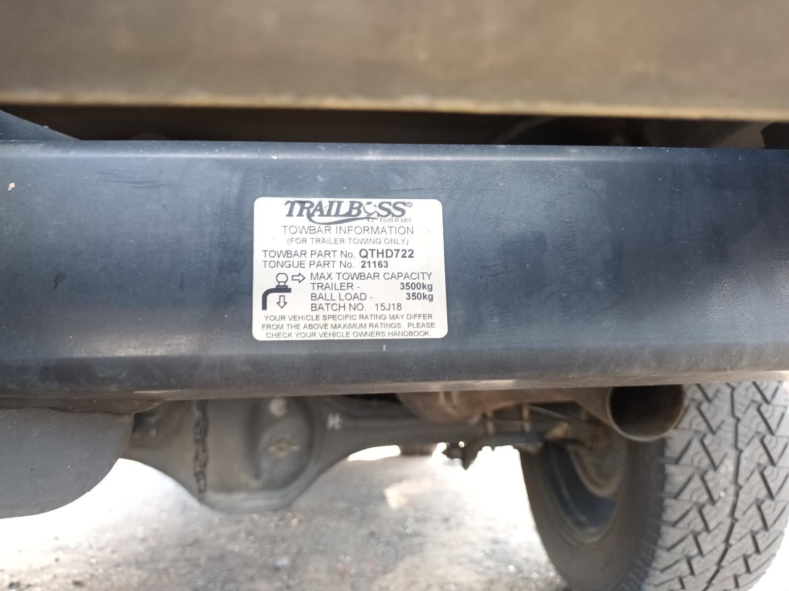 A Trail Boss Trailer Hitch is Attached to the Back of a Truck — South West 4WD Wreckers In Harristown, QLD