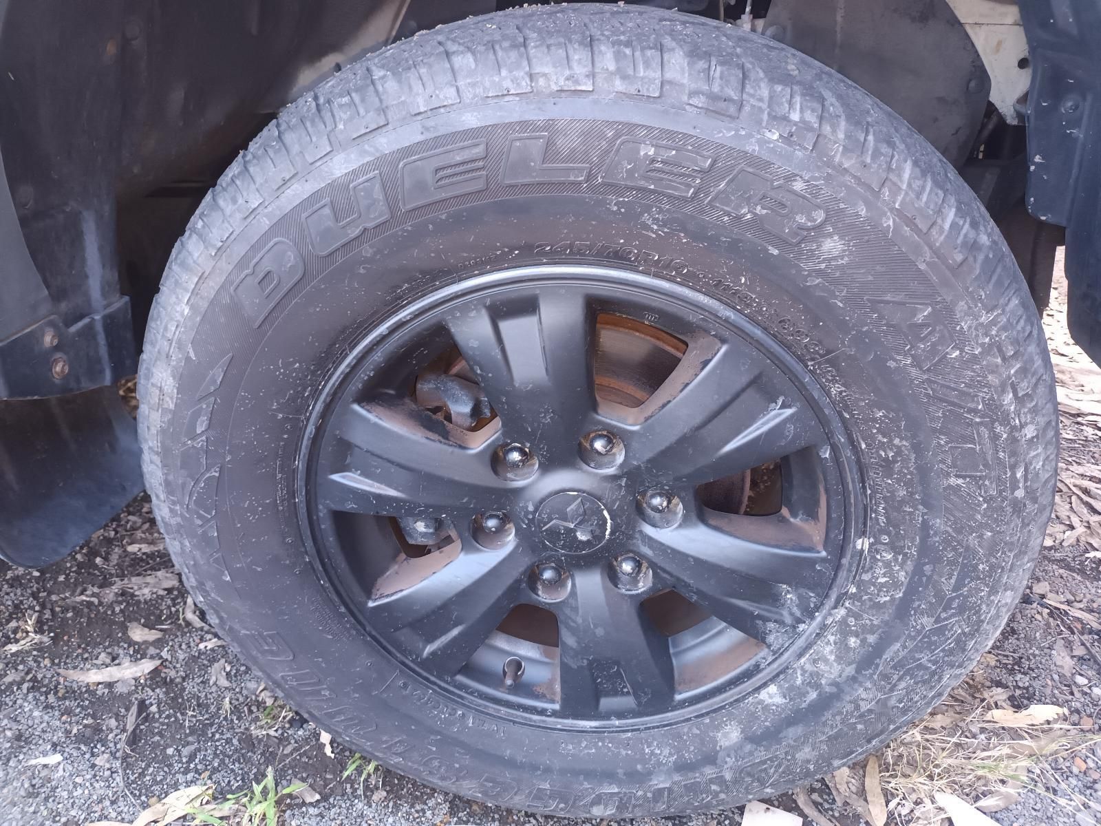 A Close Up of a Black Tire on a Car — South West 4WD Wreckers in Harristown, QLD