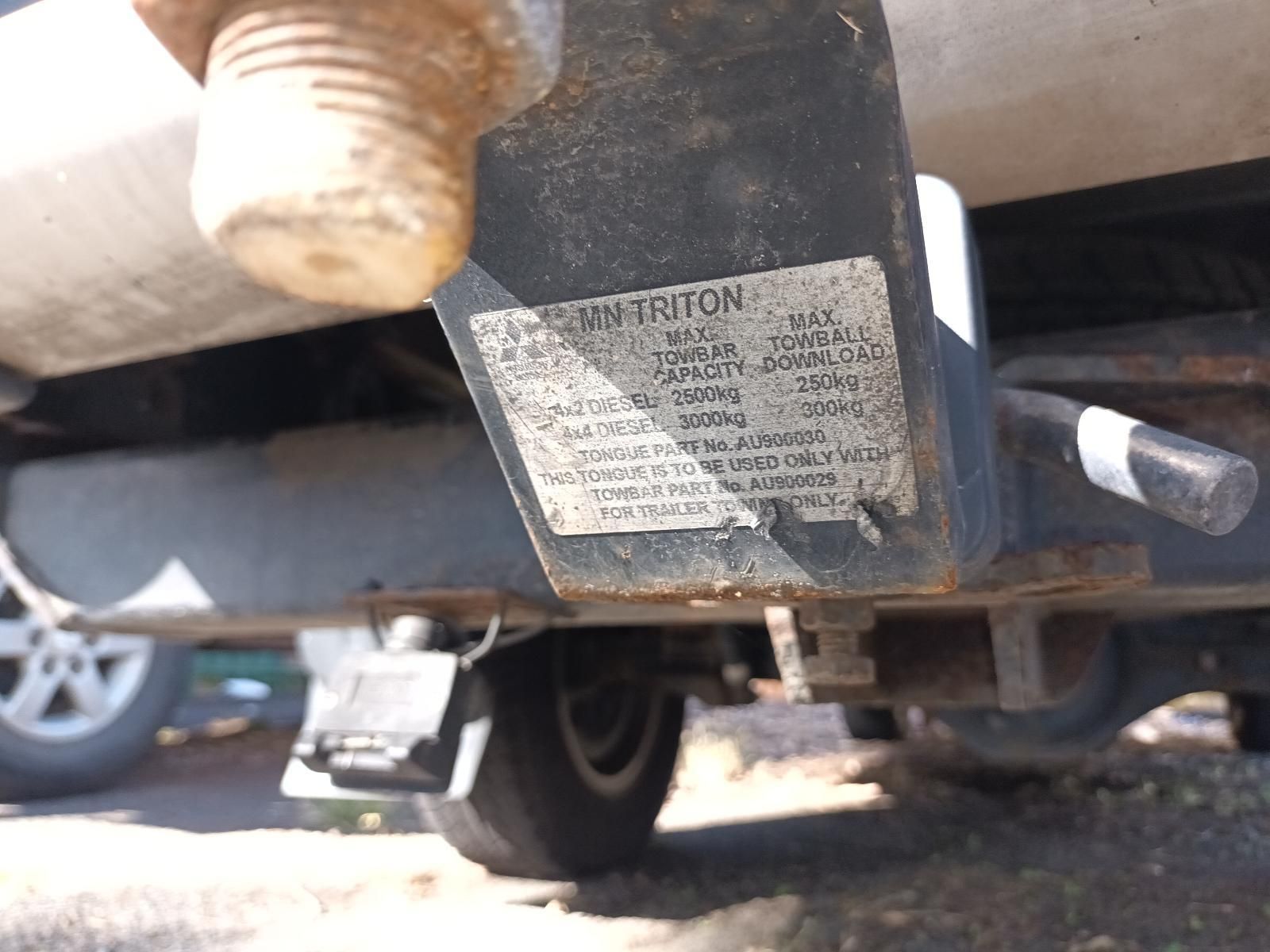 A Triton Trailer Hitch is Attached to the Back of a Truck — South West 4WD Wreckers in Harristown, QLD