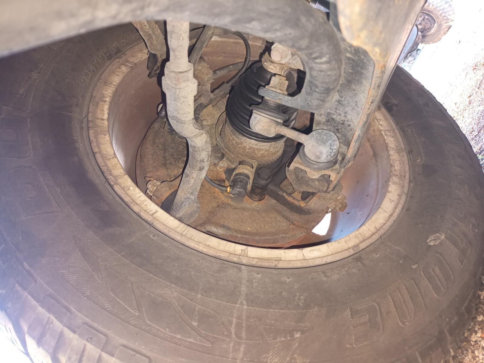 A Close Up of the Underside of a Car Tire — South West 4WD Wreckers in Harristown, QLD