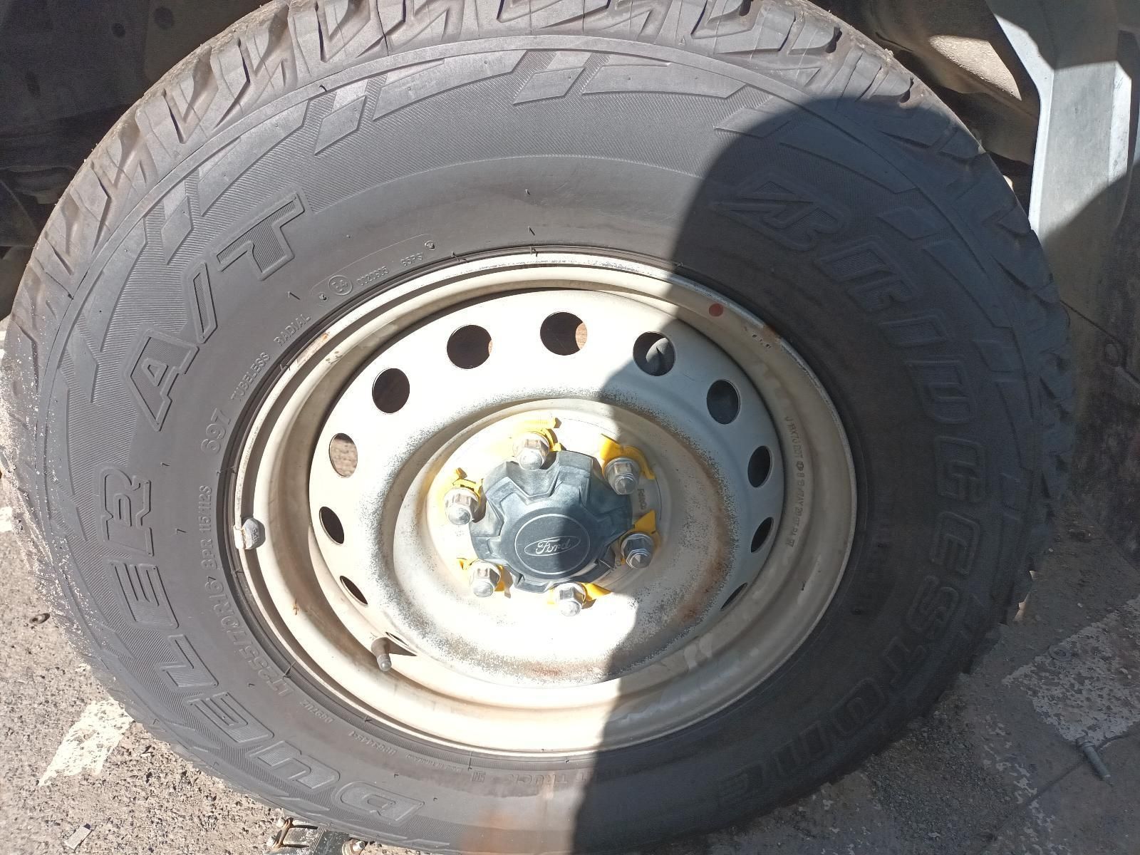 A Close Up of a Tire with a Metal Rim — South West 4WD Wreckers in Harristown, QLD
