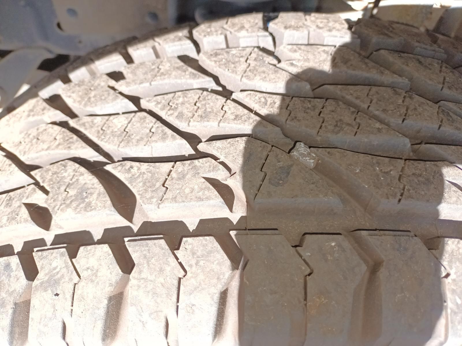 A Close Up of a Tire with a Shadow on It — South West 4WD Wreckers in Harristown, QLD