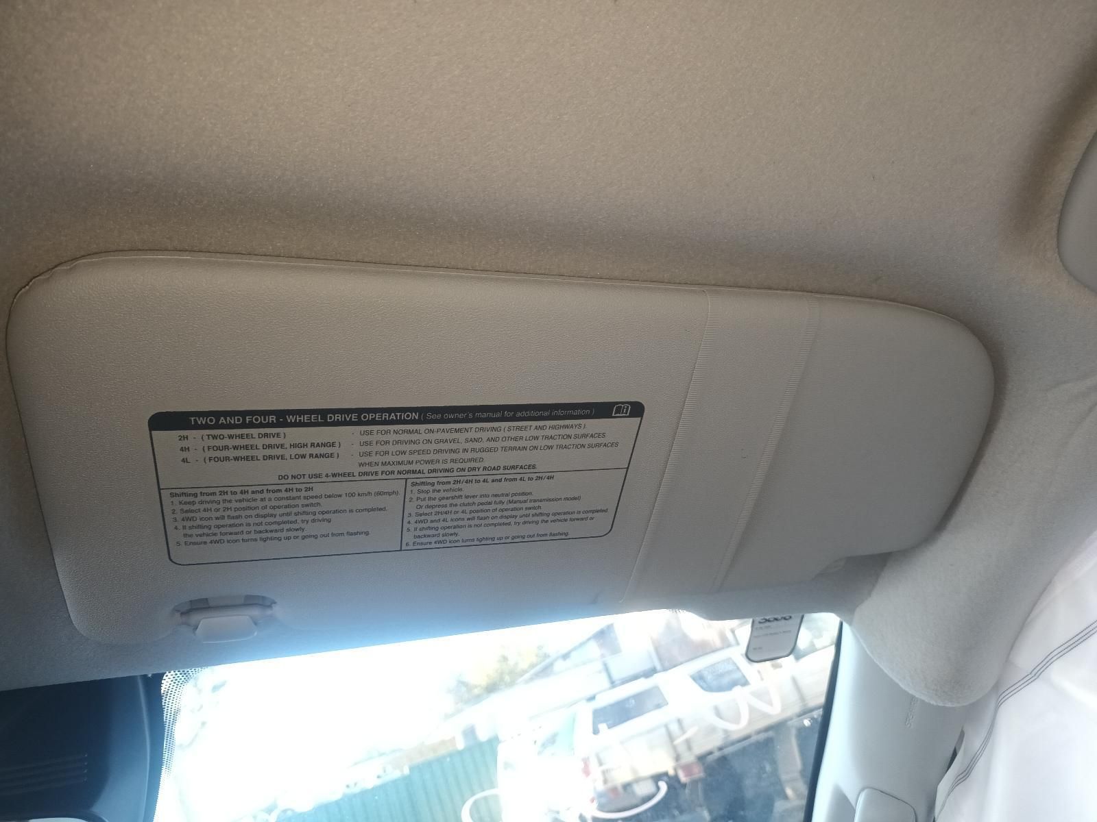 A Sun Visor is Hanging from the Ceiling of a Car — South West 4WD Wreckers in Harristown, QLD