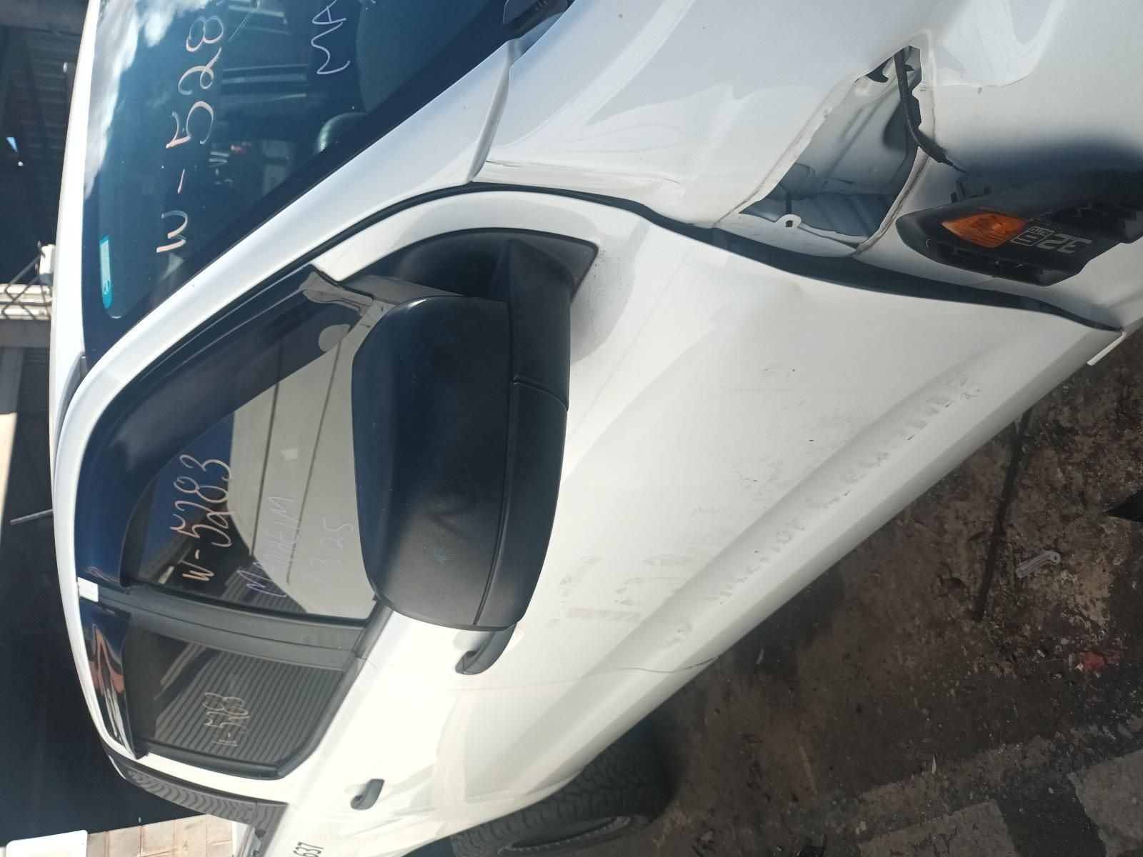 A White Car with a Broken Door and a Broken Windshield — South West 4WD Wreckers in Harristown, QLD