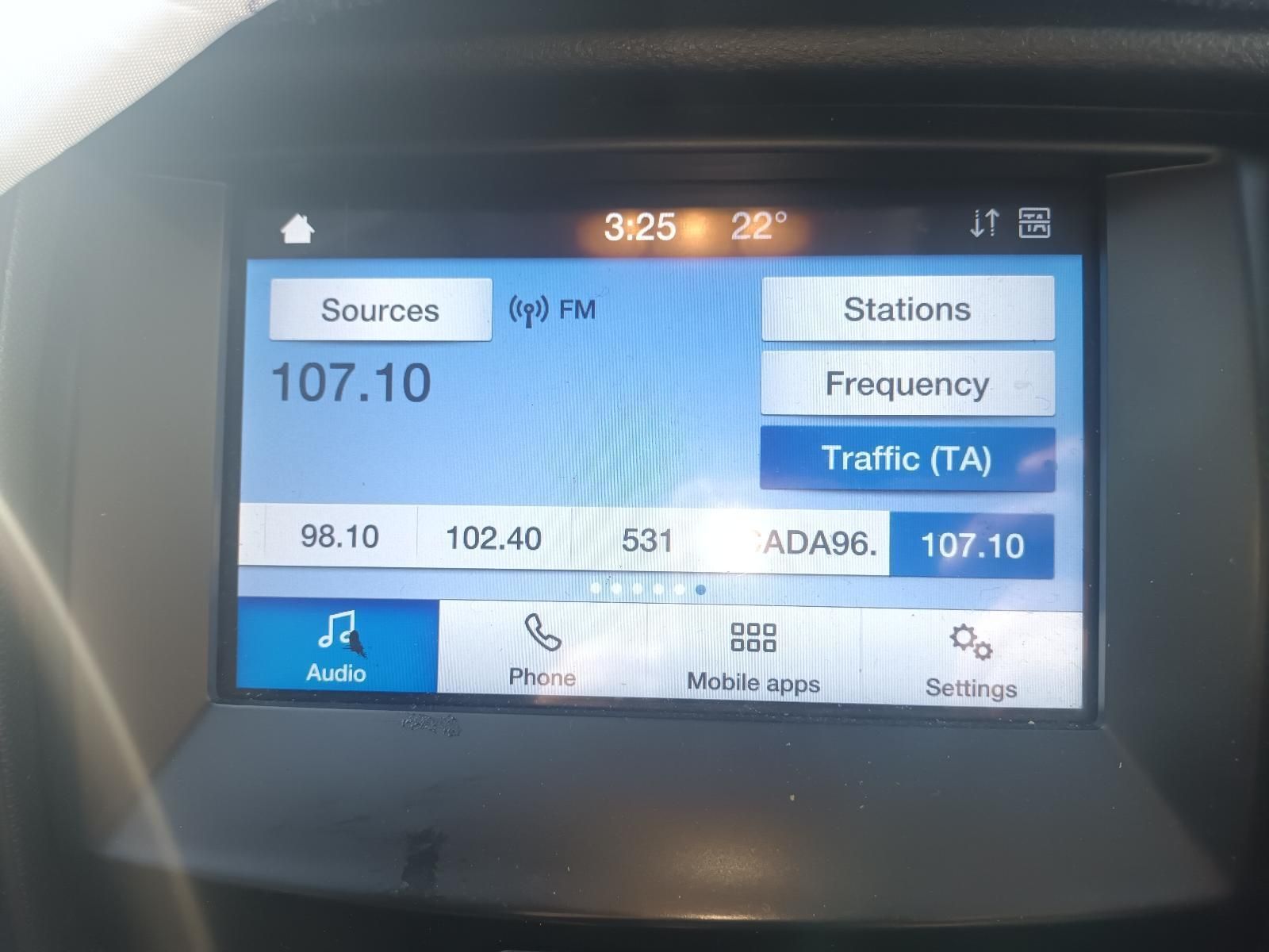 A Car Radio Screen Shows Sources and Stations — South West 4WD Wreckers in Harristown, QLD