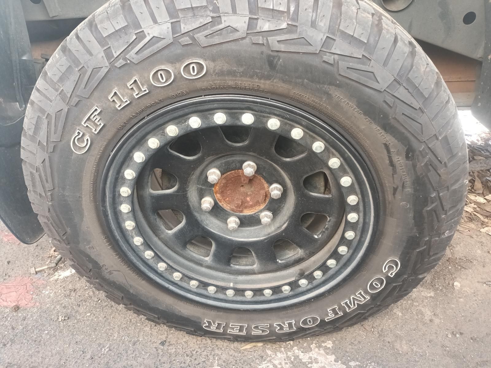 A Close Up of a Tire and Wheel on a Car — South West 4WD Wreckers in Harristown, QLD