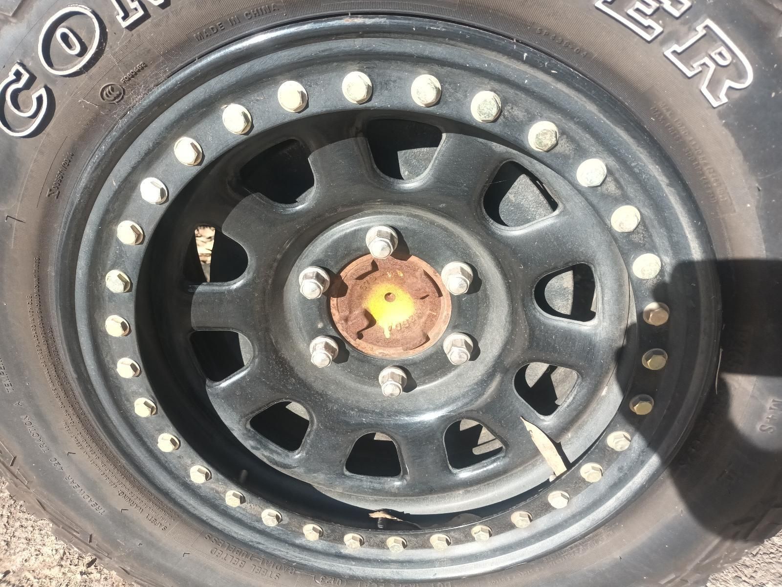 A Close Up of a Tire and Wheel — South West 4WD Wreckers in Harristown, QLD