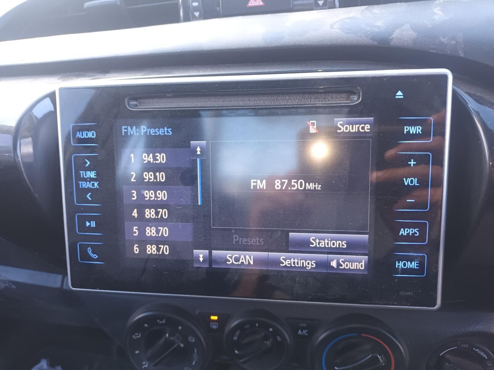 A Car Radio with a Screen That Says Fm Presets — South West 4WD Wreckers in Harristown, QLD
