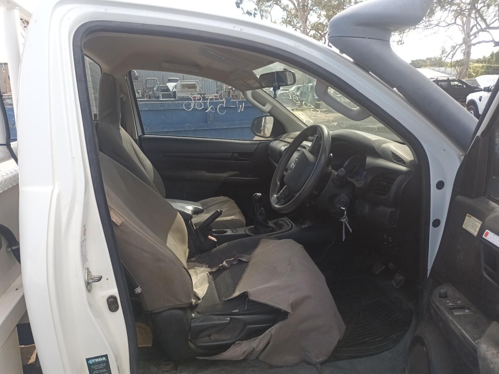 The Inside of a White Truck with the Door Open — South West 4WD Wreckers in Harristown, QLD