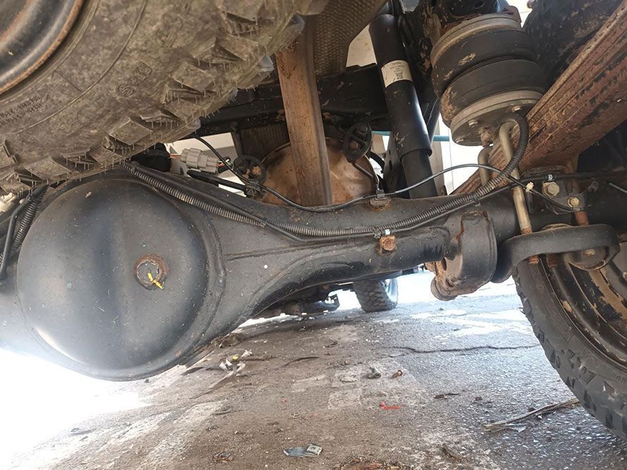 A Close Up of the Rear Axle of a Truck — South West 4WD Wreckers in Harristown, QLD