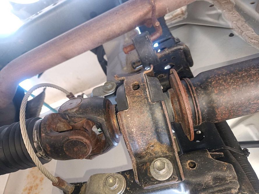 A Close Up of a Rusty U-joint on a Car — South West 4WD Wreckers in Harristown, QLD
