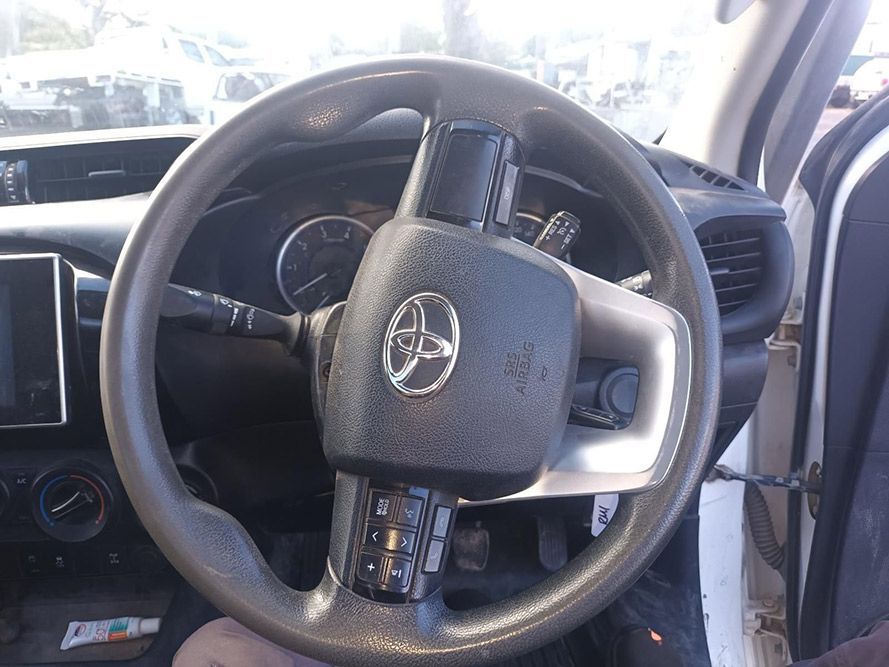 A Steering Wheel with a Toyota Logo on It — South West 4WD Wreckers in Harristown, QLD