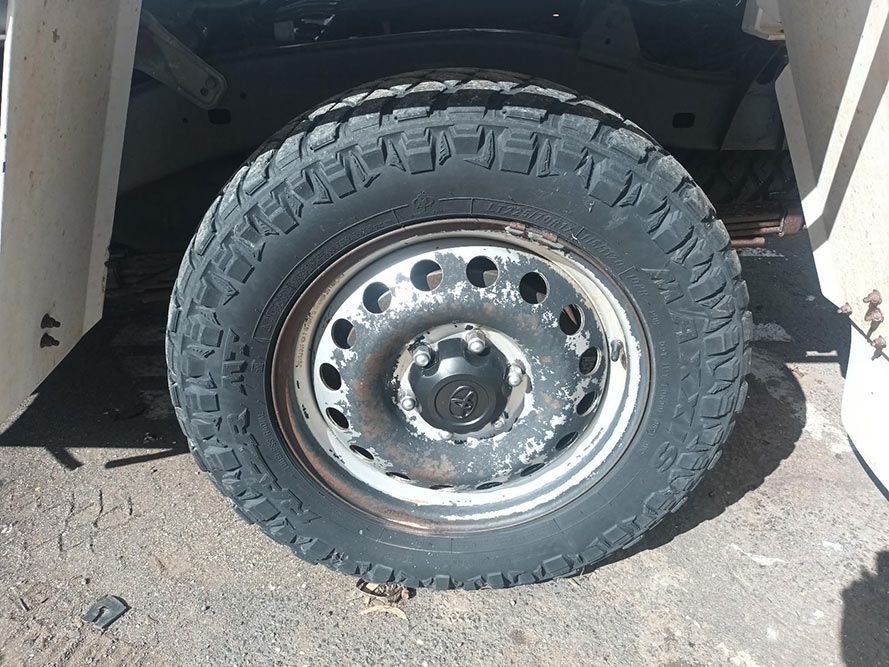 A Close Up of a Tire and Rim on a Car — South West 4WD Wreckers in Harristown, QLD