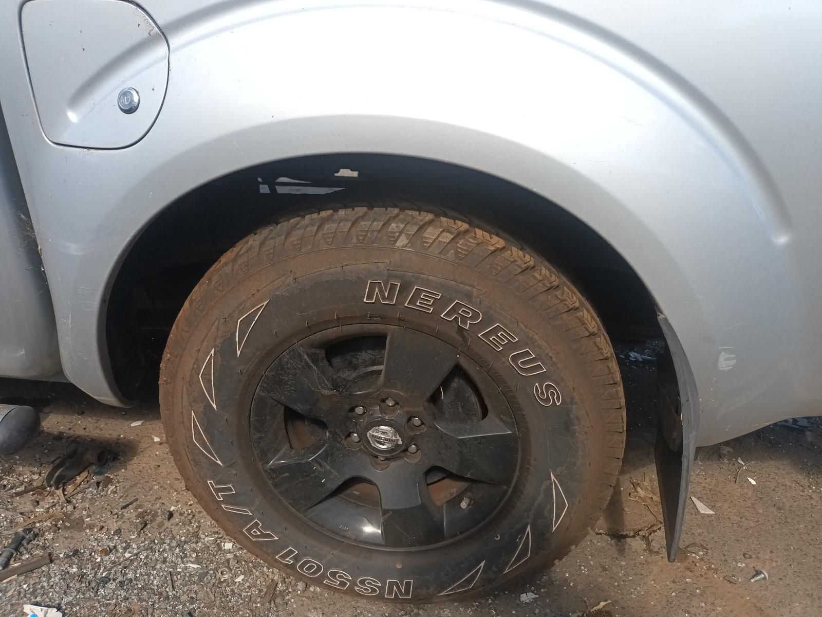 A Close Up of a Tire on a Silver Truck — South West 4WD Wreckers in Harristown, QLD