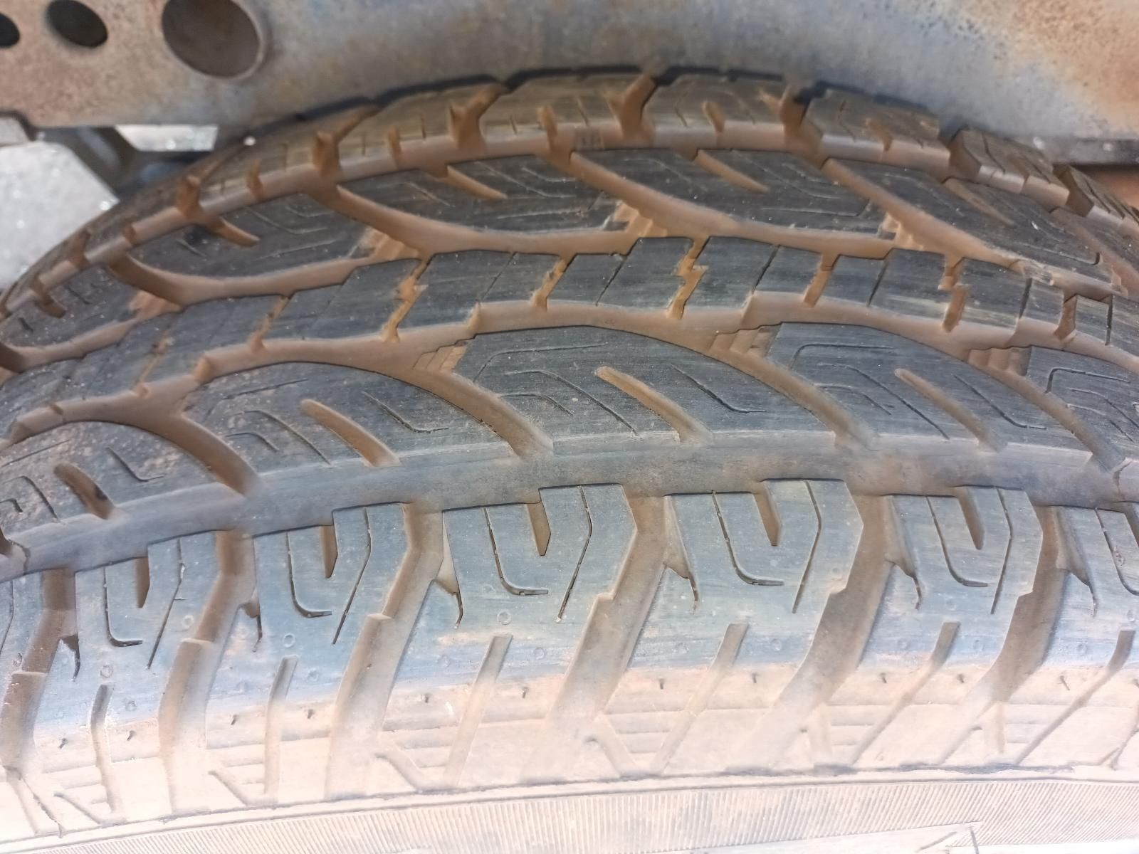 A Close Up of a Tire with a Pattern on It — South West 4WD Wreckers in Harristown, QLD