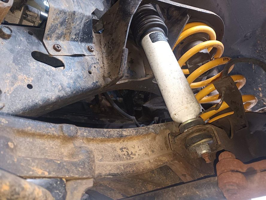 A Close Up of a Shock Absorber on a Car — South West 4WD Wreckers in Harristown, QLD