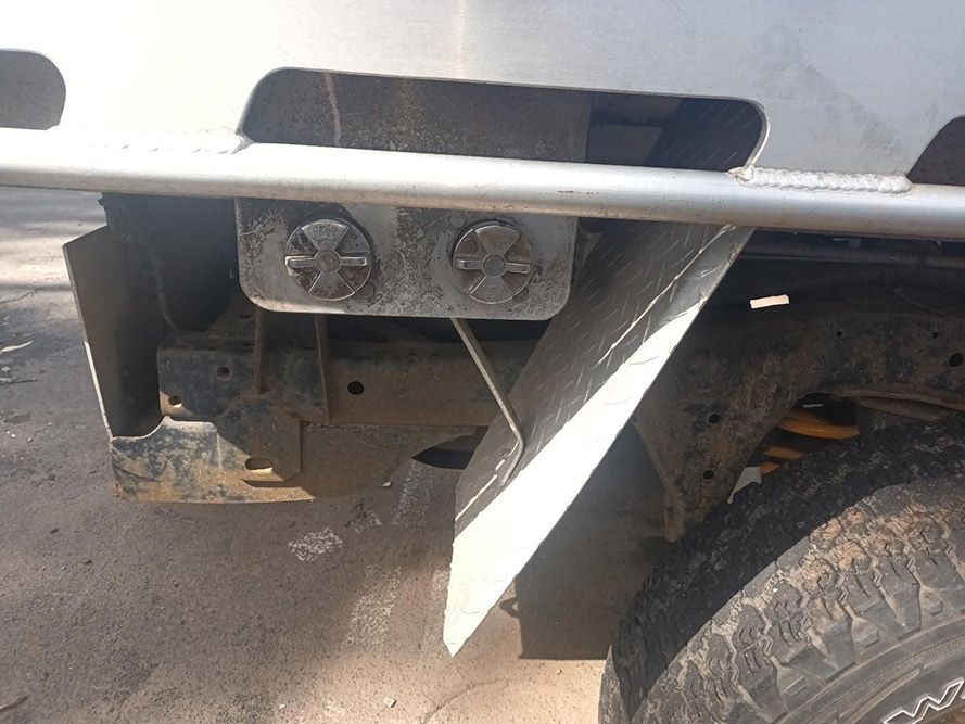 A Close Up of a Truck 's Bumper and Tire — South West 4WD Wreckers in Harristown, QLD