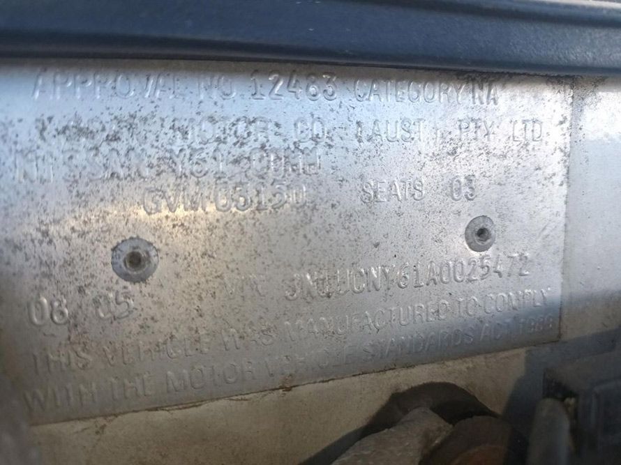 A Close Up of a License Plate on a Car — South West 4WD Wreckers in Harristown, QLD