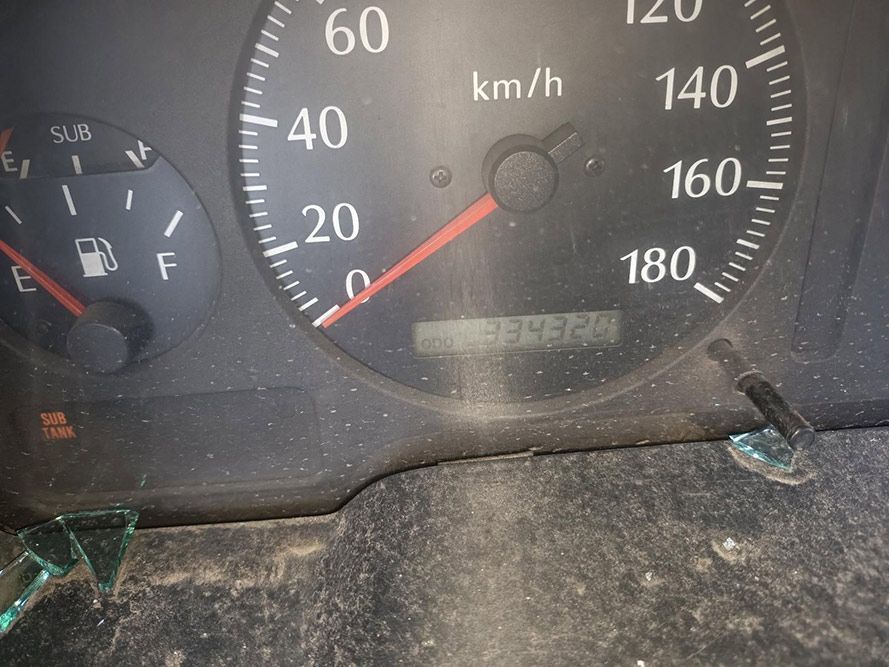 A Close Up of a Car 's Speedometer Shows That the Car is Going 140 km/h — South West 4WD Wreckers in Harristown, QLD