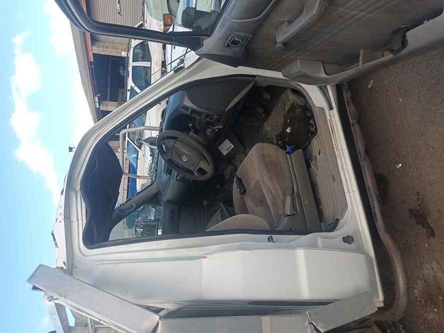 The Inside of a White Truck with the Door Open — South West 4WD Wreckers in Harristown, QLD