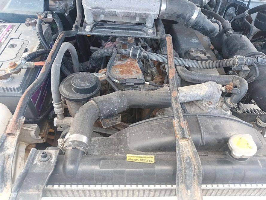 A Close Up of the Engine of a Car with a Radiator — South West 4WD Wreckers in Harristown, QLD