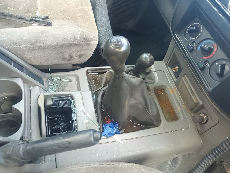 A Car with a Broken Shifter and a Broken Handbrake — South West 4WD Wreckers in Harristown, QLD