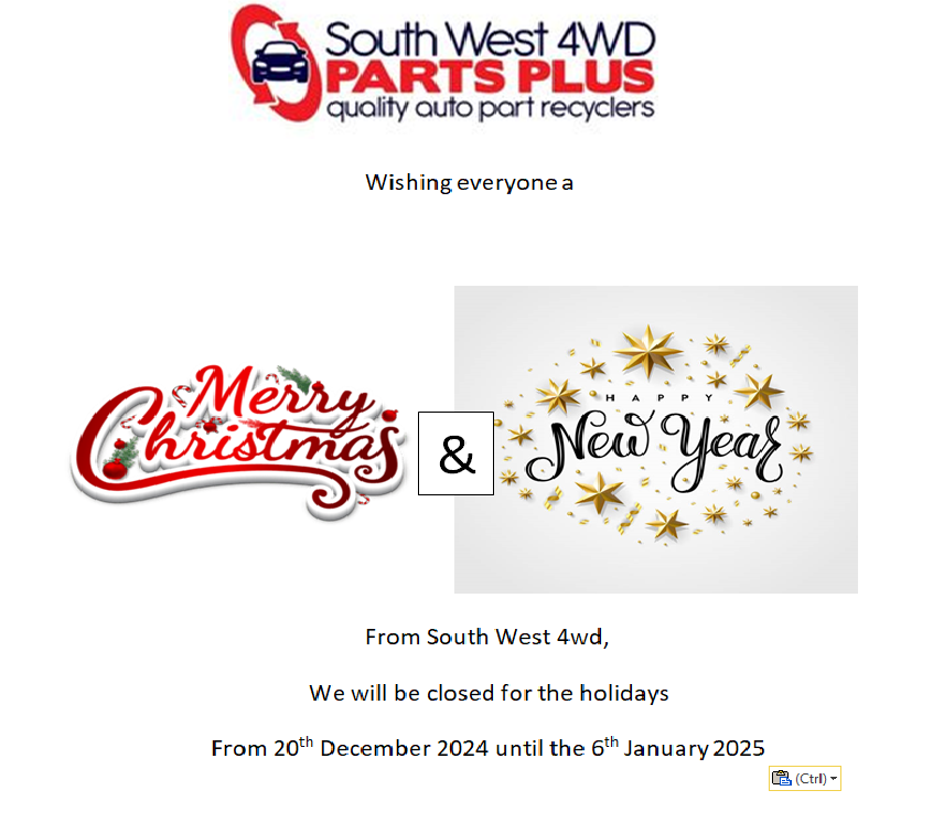 South West 4WD Parts Plus is Wishing Everyone a Merry Christmas and New Year — South West 4WD Wreckers in Harristown, QLD 