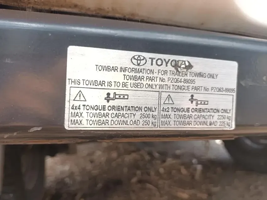 A Close Up of a Sticker on the Side of a Toyota Truck — South West 4WD Wreckers In Brisbane, QLD