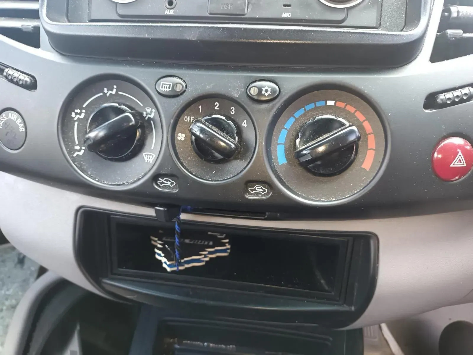 Car Dashboard Controls, Black Knobs for Temperature, Fan Speed, and Air Direction — South West 4WD Wreckers In Brisbane, QLD