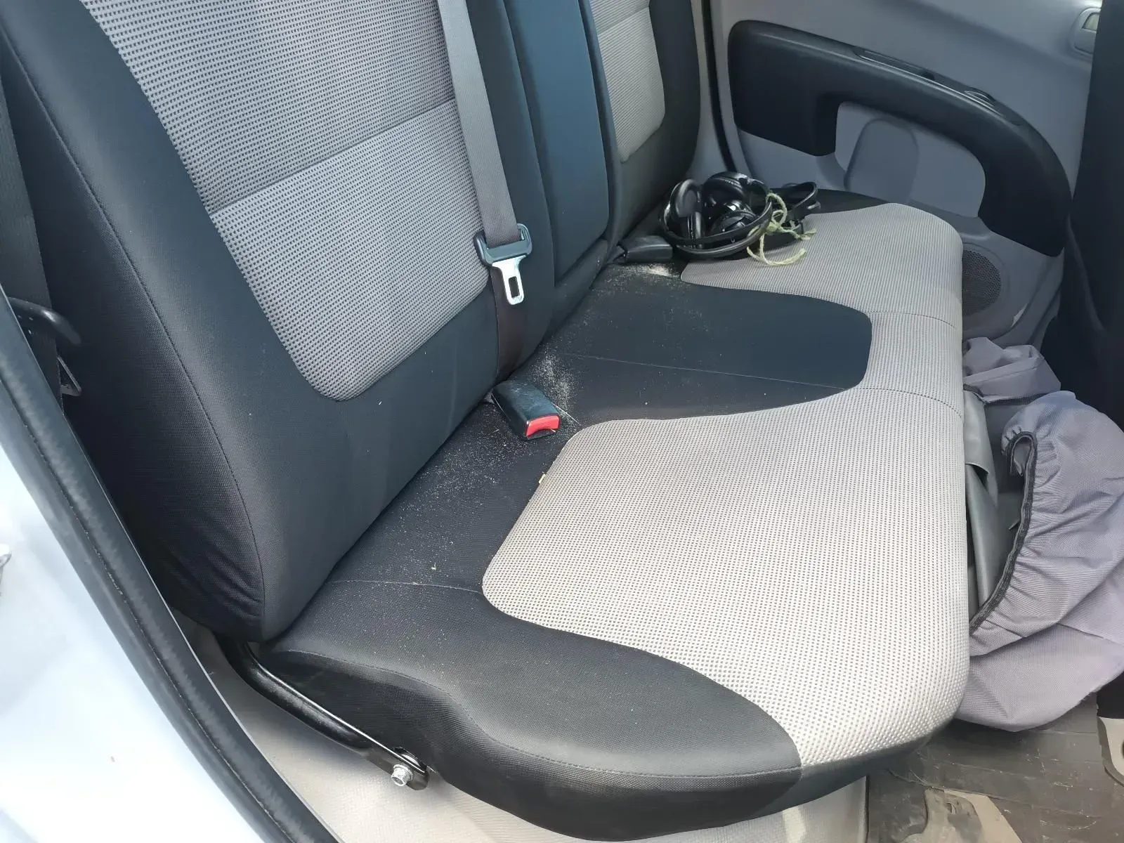 Car's Back Seat With Gray and Black Upholstery — South West 4WD Wreckers In Brisbane, QLD