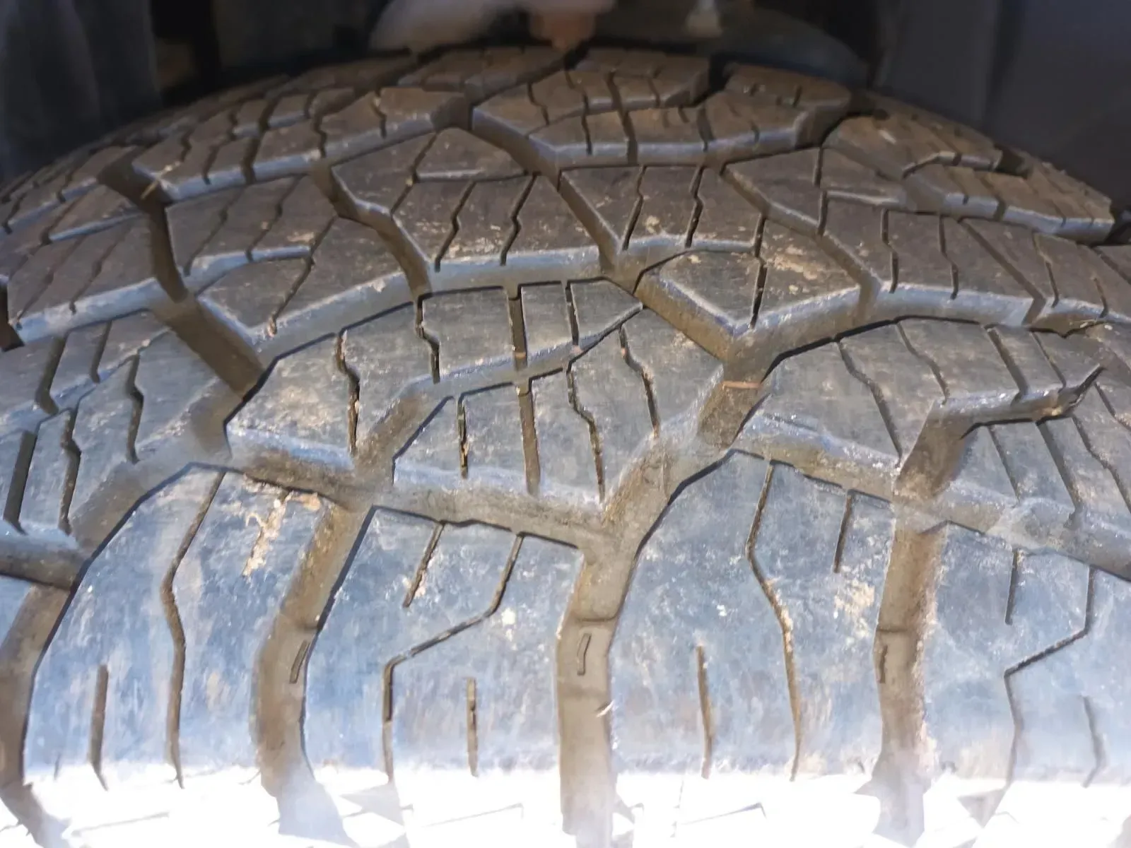 Close-up of a Worn Tyre With a Patterned Tread — South West 4WD Wreckers In Brisbane, QLD