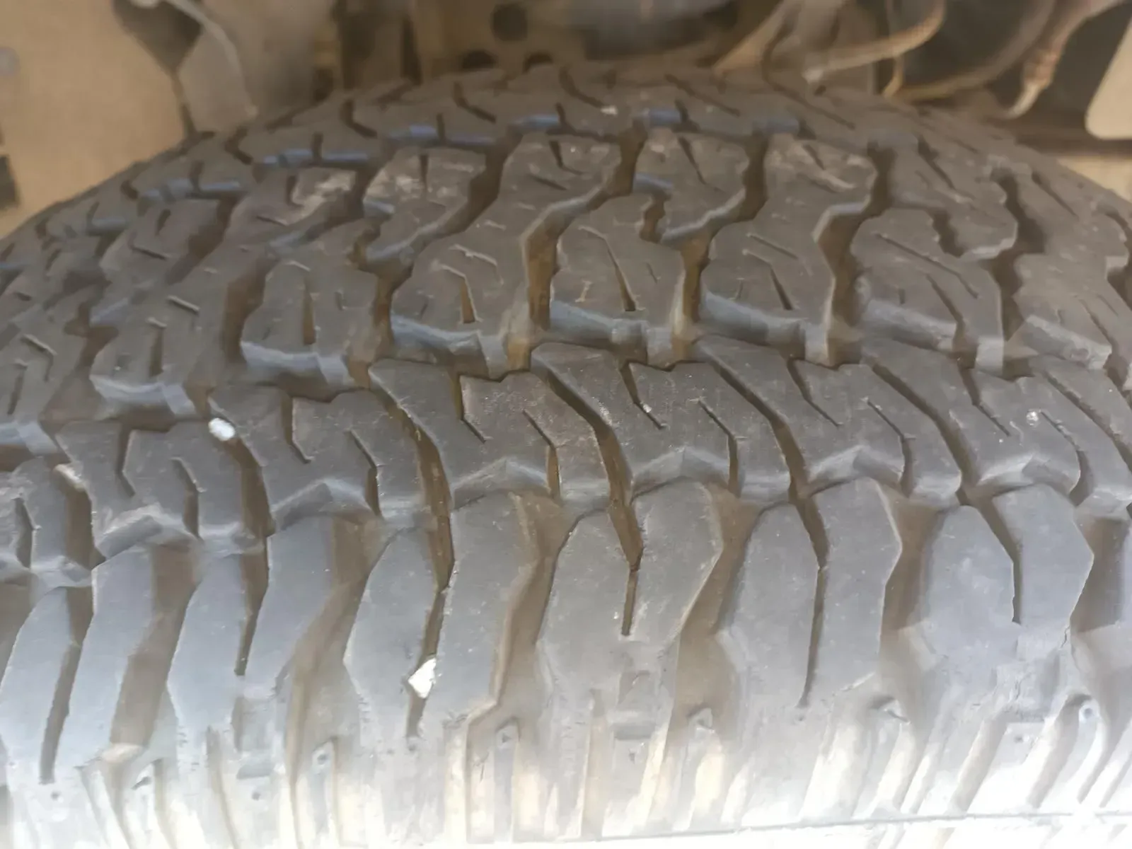Close-up of a Black Off-road Tyre Tread — South West 4WD Wreckers In Brisbane, QLD