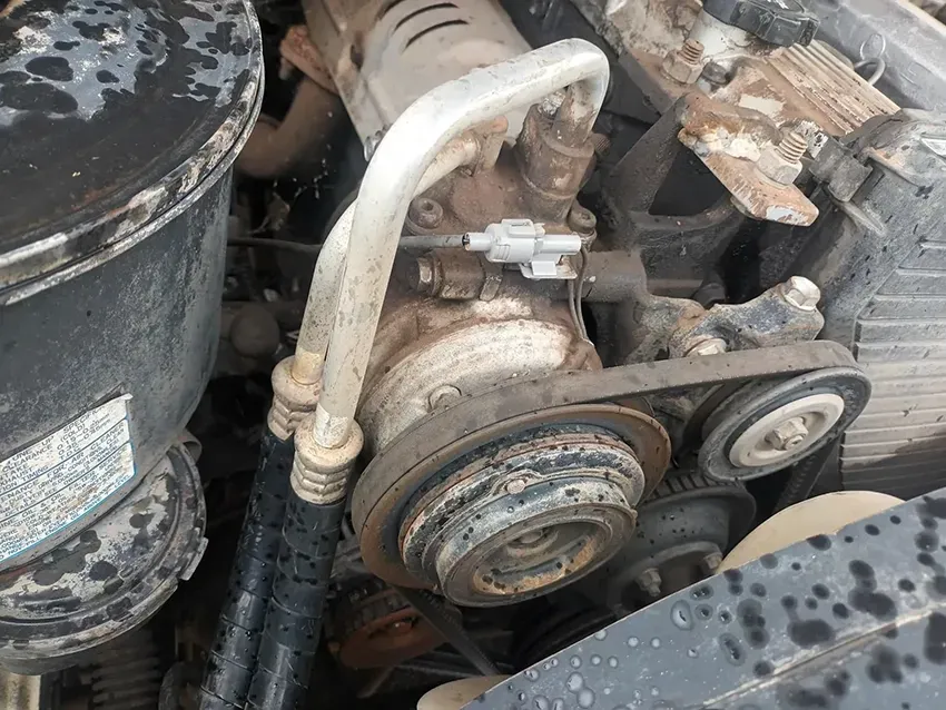 A Close Up of a Car Engine With a Belt on It — South West 4WD Wreckers In Brisbane, QLD