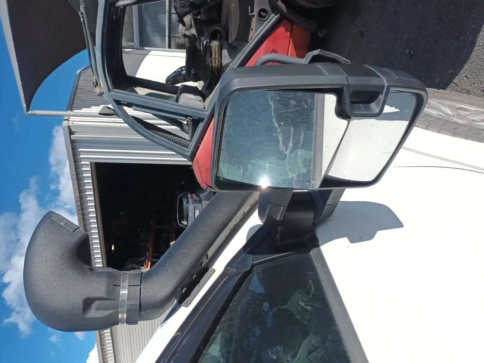 White Truck With a Snorkel and Side Mirror — South West 4WD Wreckers In Brisbane, QLD